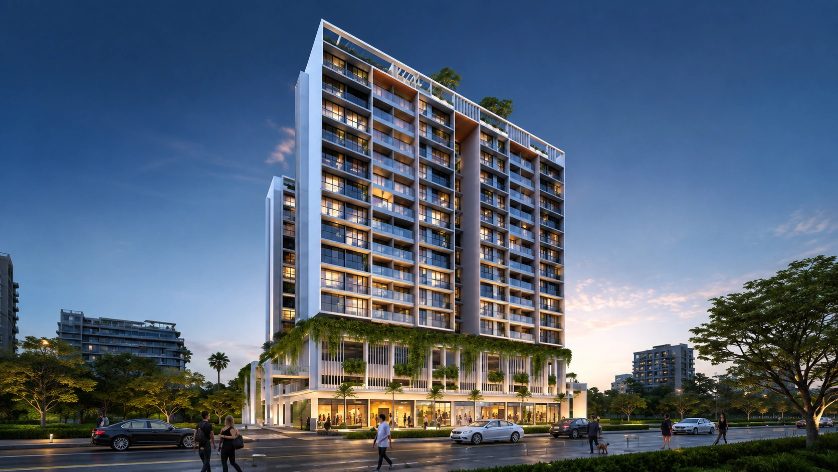 Millennium Flora Khanda Colony – residential living spaces